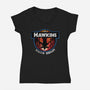 Upside Down State-Womens-V-Neck-Tee-dandingeroz