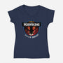 Upside Down State-Womens-V-Neck-Tee-dandingeroz