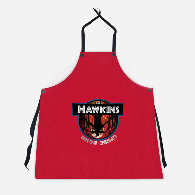 Upside Down State-Unisex-Kitchen-Apron-dandingeroz