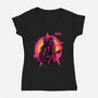Burn To The Ground-Womens-V-Neck-Tee-rmatix