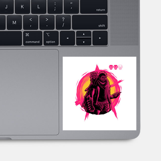 Burn To The Ground-None-Glossy-Sticker-rmatix
