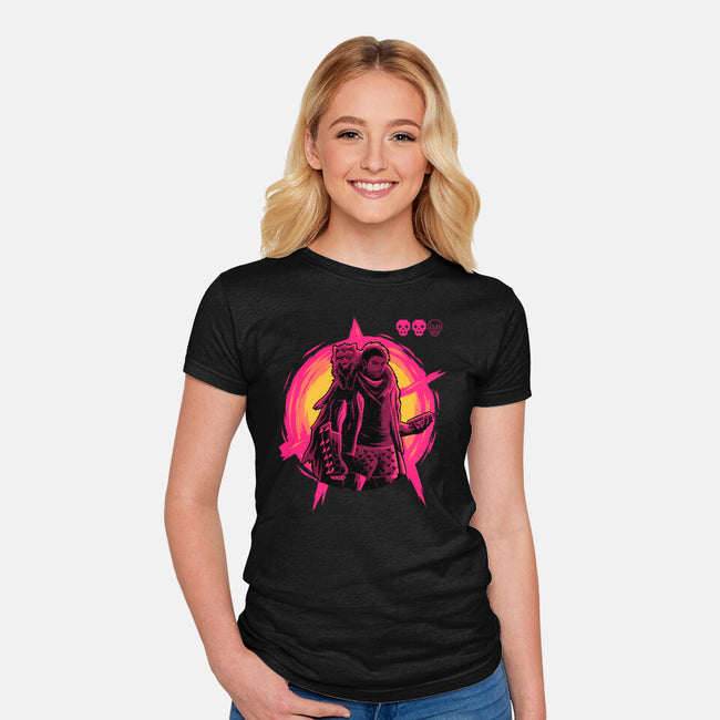 Burn To The Ground-Womens-Fitted-Tee-rmatix
