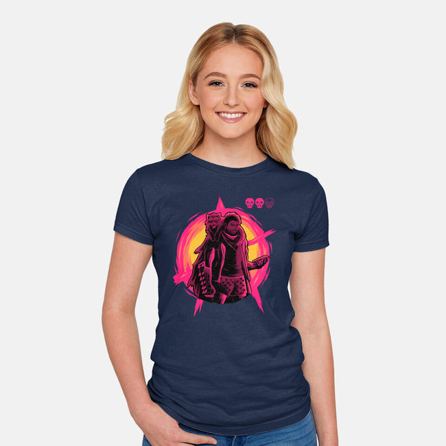 Burn To The Ground-Womens-Fitted-Tee-rmatix