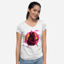 Burn To The Ground-Womens-V-Neck-Tee-rmatix