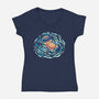 An Otterly Good Summer-Womens-V-Neck-Tee-TechraNova