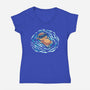 An Otterly Good Summer-Womens-V-Neck-Tee-TechraNova