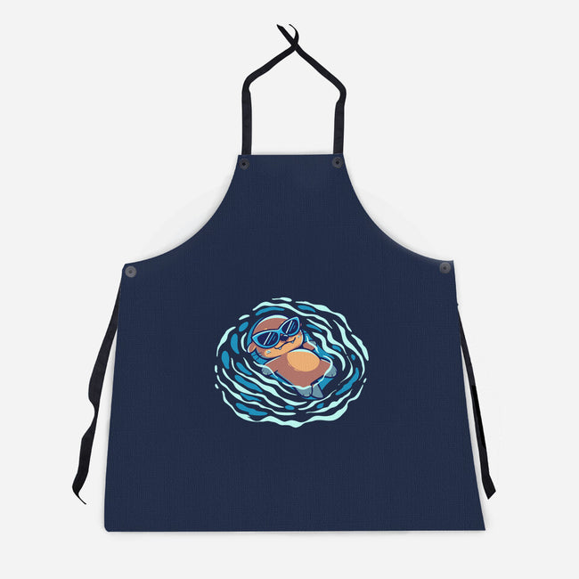 An Otterly Good Summer-Unisex-Kitchen-Apron-TechraNova