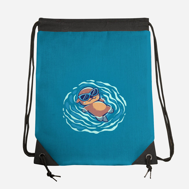 An Otterly Good Summer-None-Drawstring-Bag-TechraNova