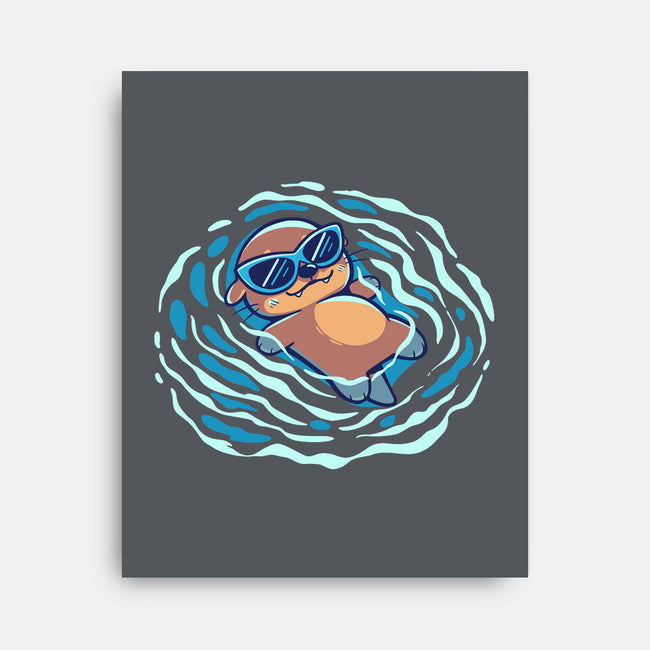 An Otterly Good Summer-None-Stretched-Canvas-TechraNova