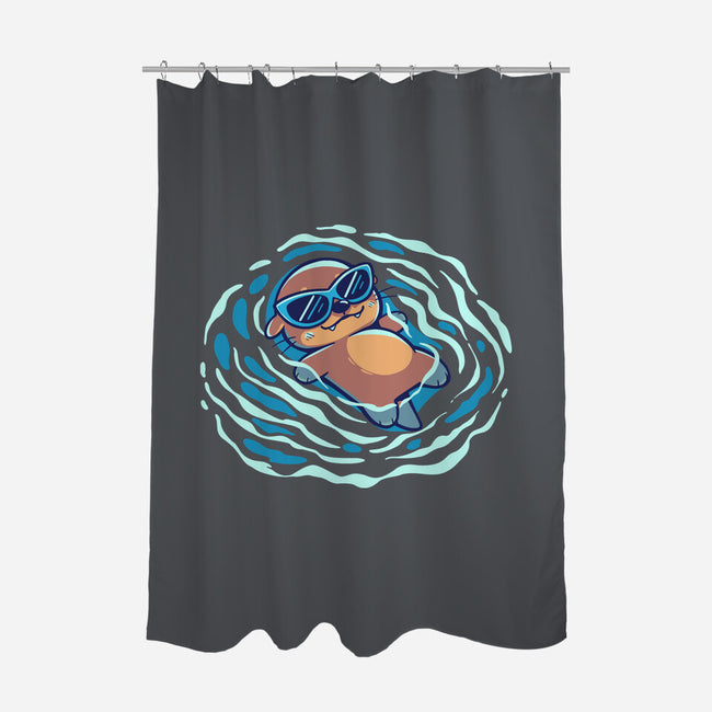 An Otterly Good Summer-None-Polyester-Shower Curtain-TechraNova