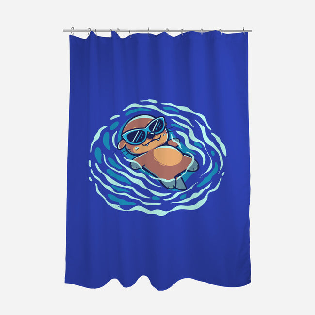 An Otterly Good Summer-None-Polyester-Shower Curtain-TechraNova