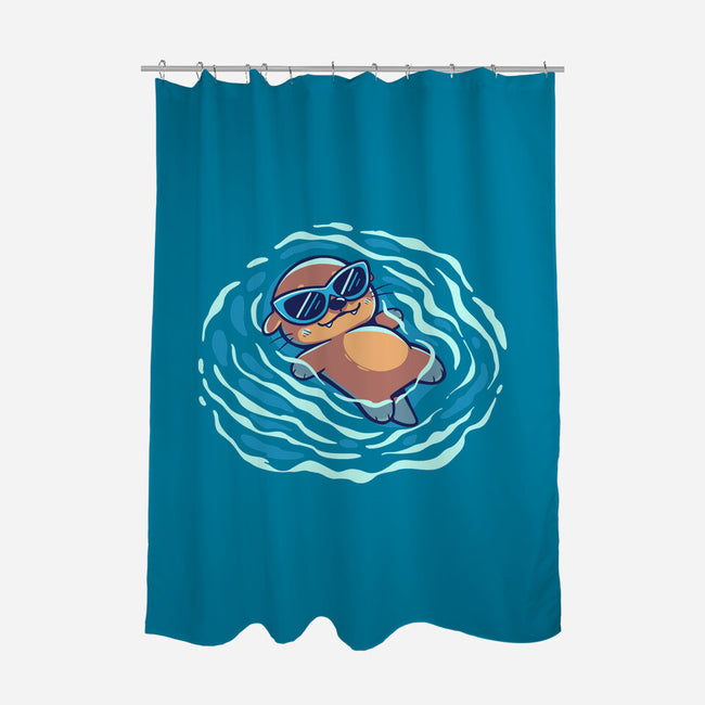 An Otterly Good Summer-None-Polyester-Shower Curtain-TechraNova