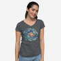 An Otterly Good Summer-Womens-V-Neck-Tee-TechraNova