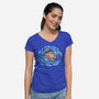 An Otterly Good Summer-Womens-V-Neck-Tee-TechraNova
