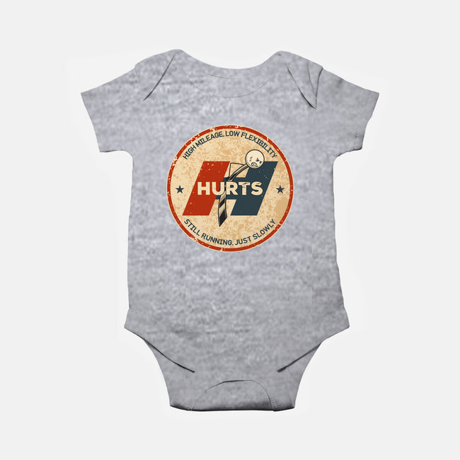 Performance Hurts-Baby-Basic-Onesie-retrodivision