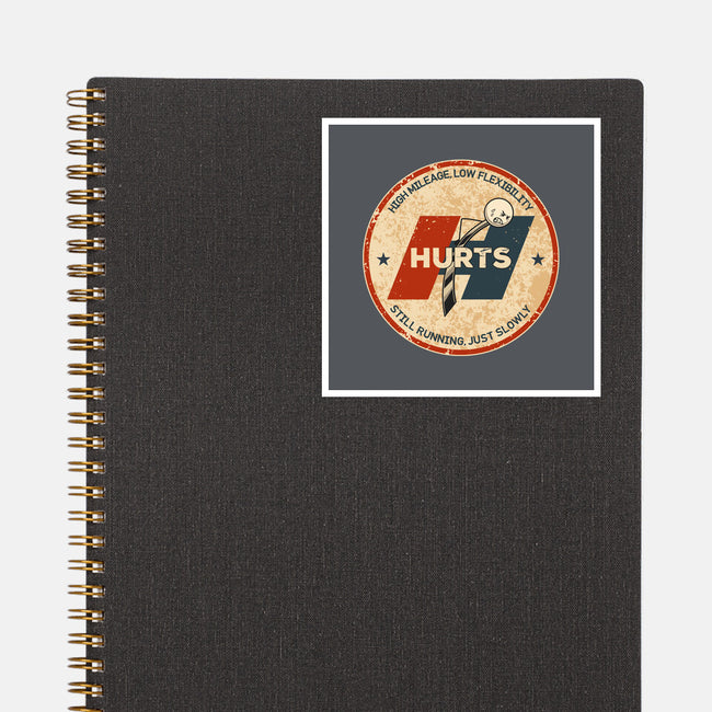 Performance Hurts-None-Glossy-Sticker-retrodivision