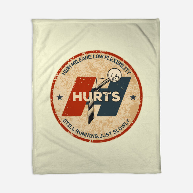 Performance Hurts-None-Fleece-Blanket-retrodivision
