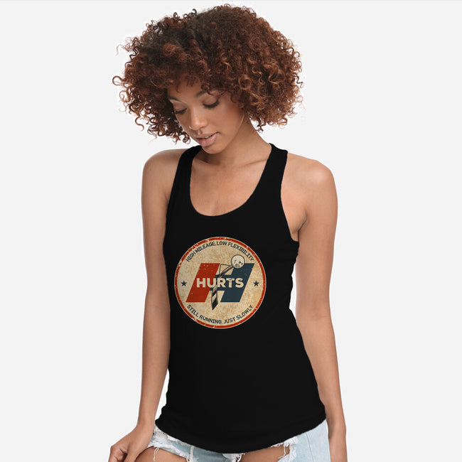 Performance Hurts-Womens-Racerback-Tank-retrodivision