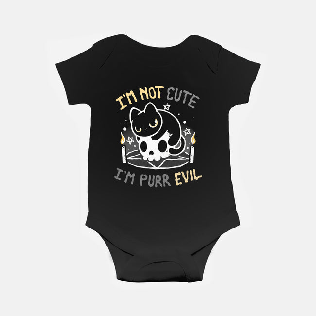 I Am Purr Evil-Baby-Basic-Onesie-Vallina84
