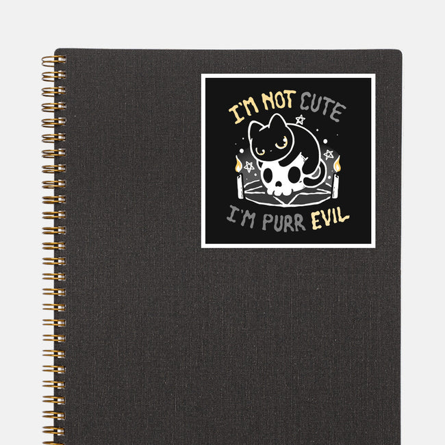 I Am Purr Evil-None-Glossy-Sticker-Vallina84