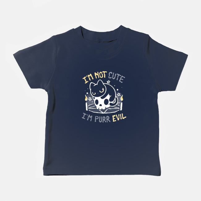 I Am Purr Evil-Baby-Basic-Tee-Vallina84