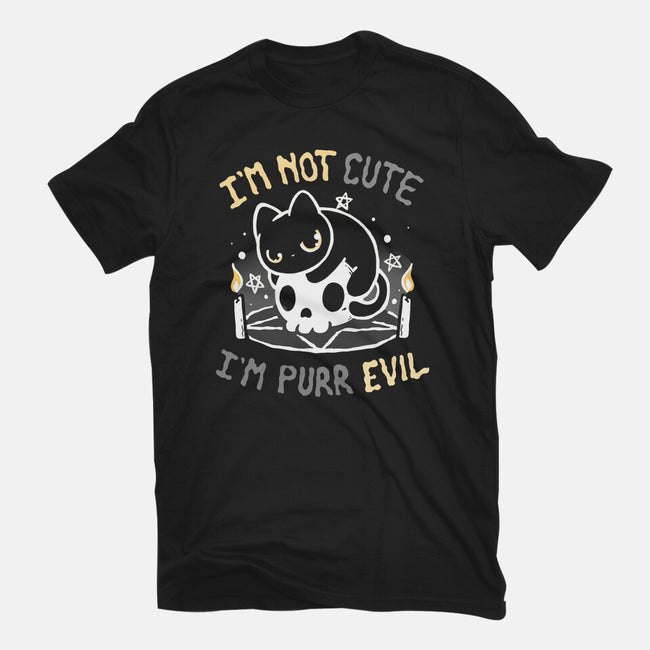I Am Purr Evil-Womens-Fitted-Tee-Vallina84