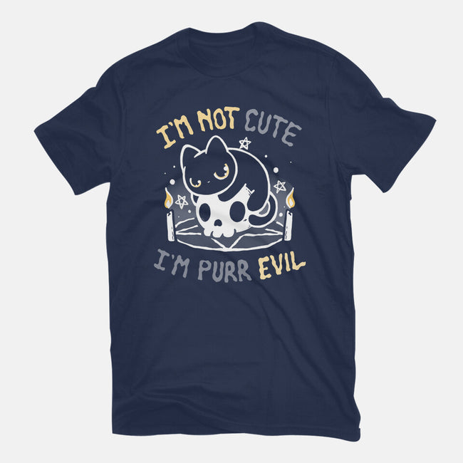I Am Purr Evil-Womens-Fitted-Tee-Vallina84
