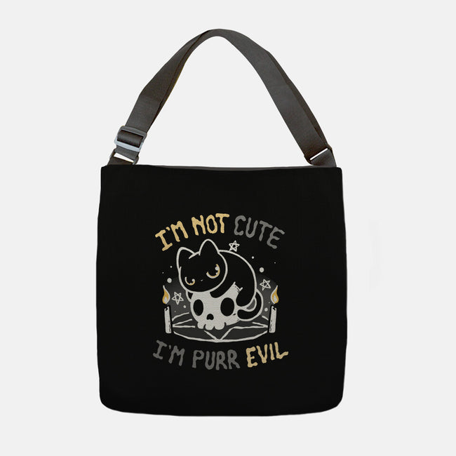 I Am Purr Evil-None-Adjustable Tote-Bag-Vallina84
