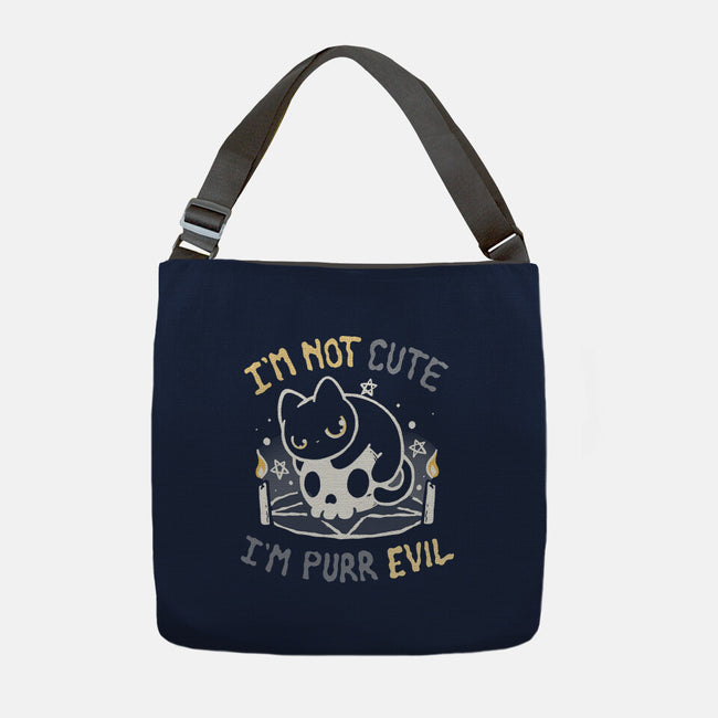 I Am Purr Evil-None-Adjustable Tote-Bag-Vallina84