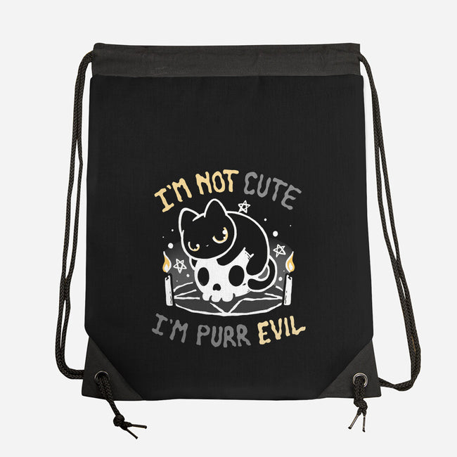 I Am Purr Evil-None-Drawstring-Bag-Vallina84