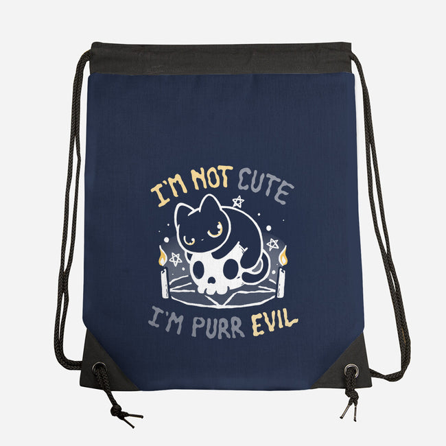 I Am Purr Evil-None-Drawstring-Bag-Vallina84
