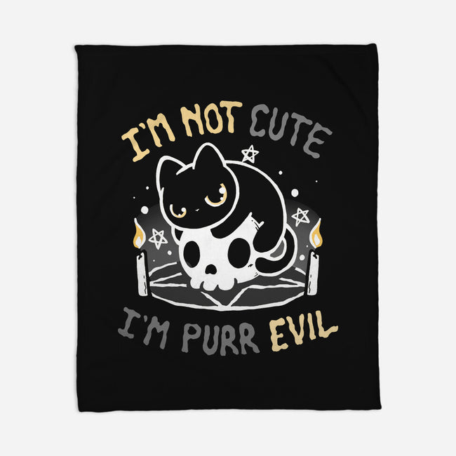 I Am Purr Evil-None-Fleece-Blanket-Vallina84