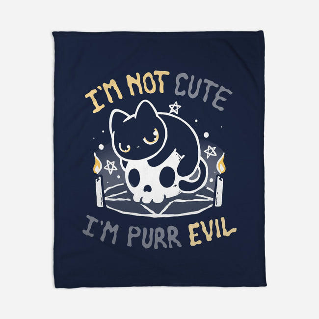 I Am Purr Evil-None-Fleece-Blanket-Vallina84