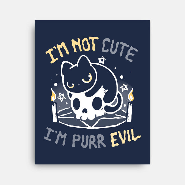 I Am Purr Evil-None-Stretched-Canvas-Vallina84