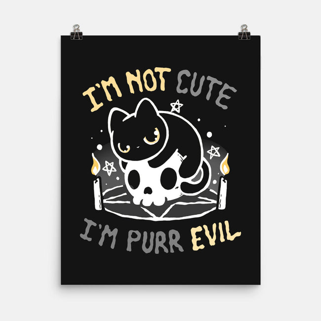 I Am Purr Evil-None-Matte-Poster-Vallina84
