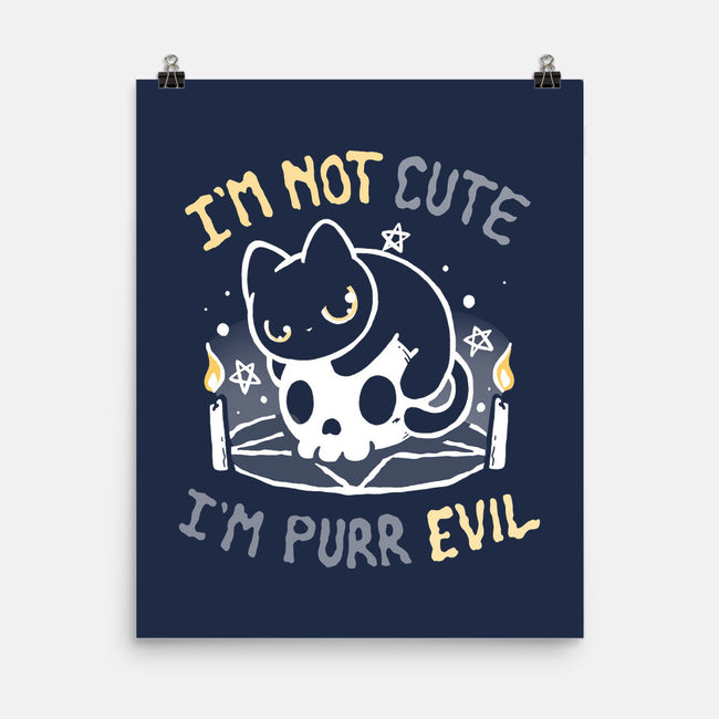 I Am Purr Evil-None-Matte-Poster-Vallina84