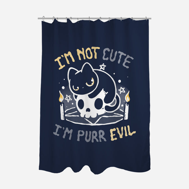 I Am Purr Evil-None-Polyester-Shower Curtain-Vallina84