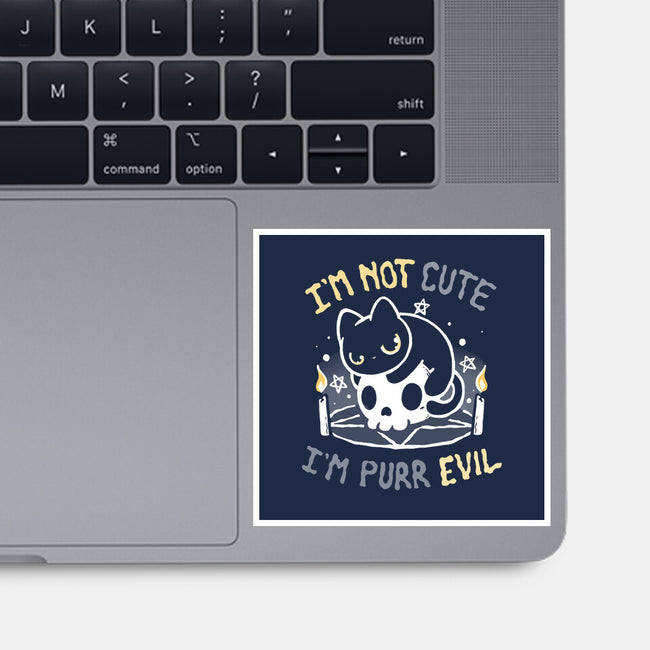 I Am Purr Evil-None-Glossy-Sticker-Vallina84