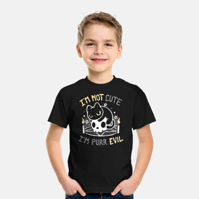 I Am Purr Evil-Youth-Basic-Tee-Vallina84