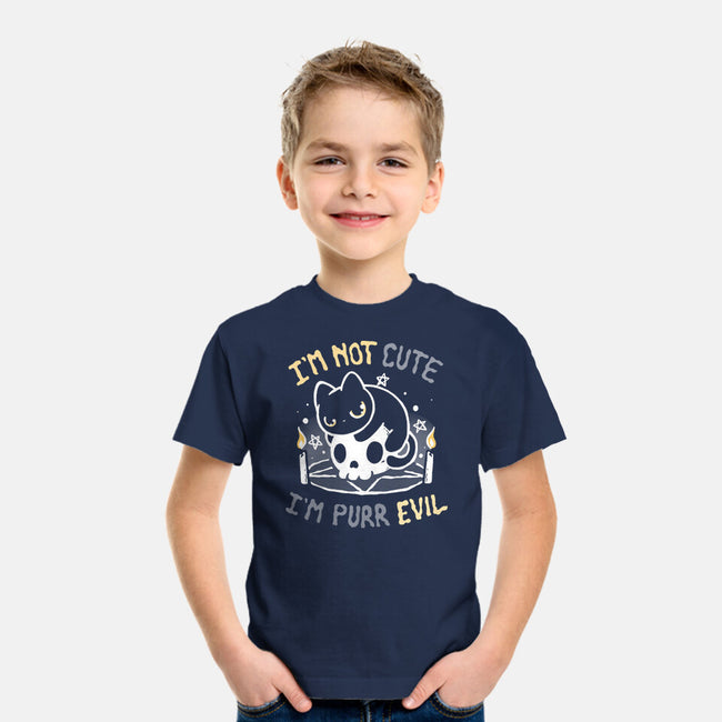 I Am Purr Evil-Youth-Basic-Tee-Vallina84