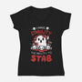 I Have Stability-Womens-V-Neck-Tee-Vallina84
