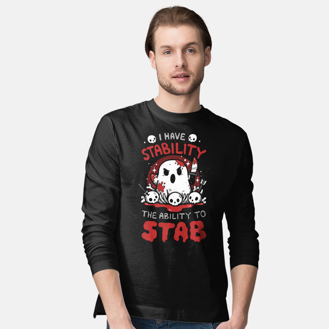 I Have Stability-Mens-Long Sleeved-Tee-Vallina84