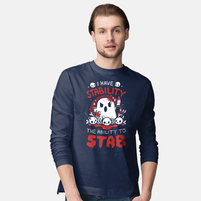 I Have Stability-Mens-Long Sleeved-Tee-Vallina84
