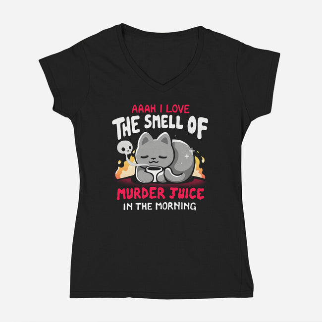 Murder Juice-Womens-V-Neck-Tee-Vallina84