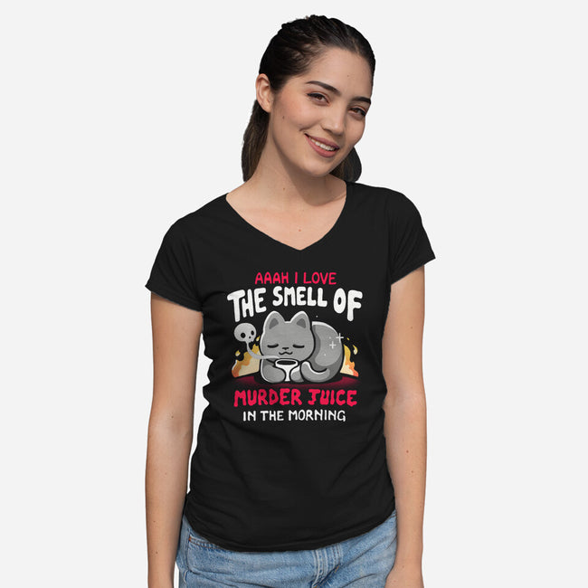 Murder Juice-Womens-V-Neck-Tee-Vallina84