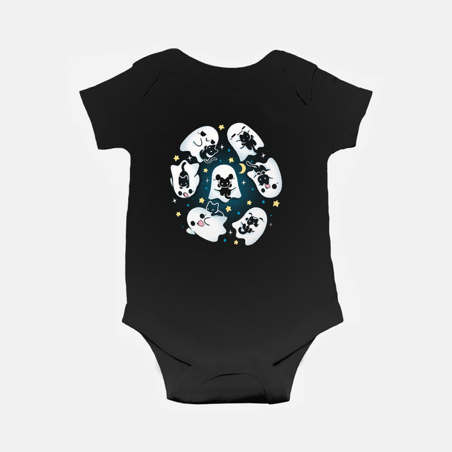 Ghosts Kittens-Baby-Basic-Onesie-Vallina84