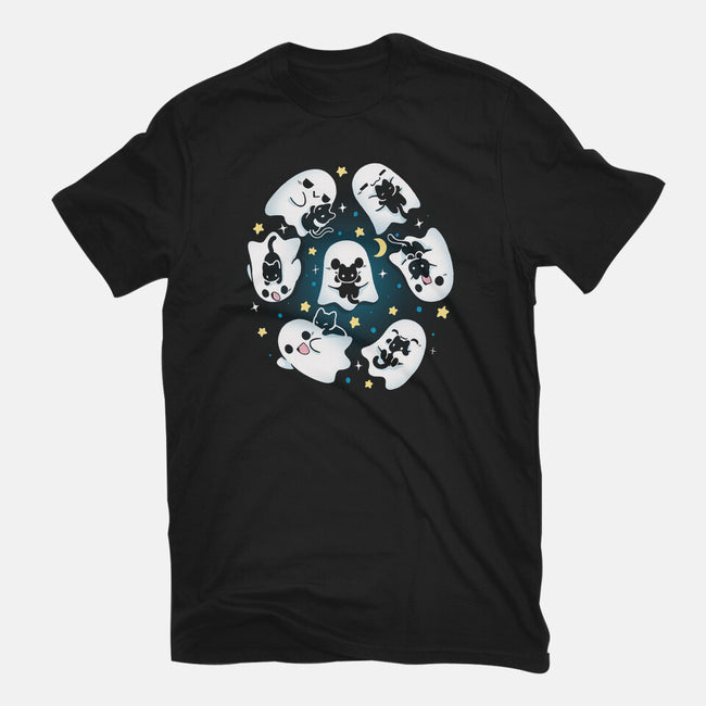 Ghosts Kittens-Womens-Basic-Tee-Vallina84