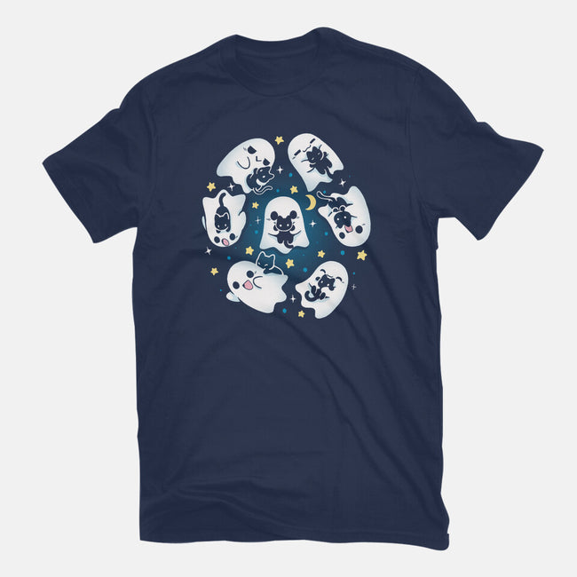 Ghosts Kittens-Womens-Basic-Tee-Vallina84