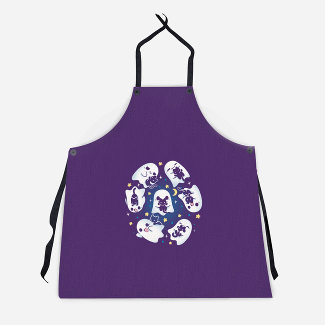 Ghosts Kittens-Unisex-Kitchen-Apron-Vallina84