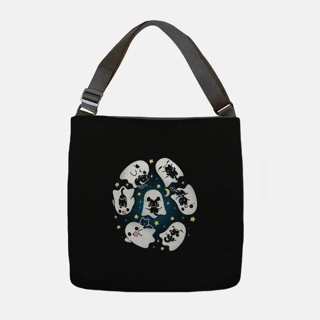 Ghosts Kittens-None-Adjustable Tote-Bag-Vallina84